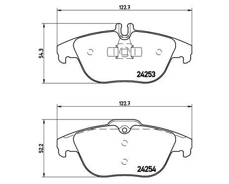 Kit de plaquettes de frein, frein à disque P 50 068 Brembo, Image 2