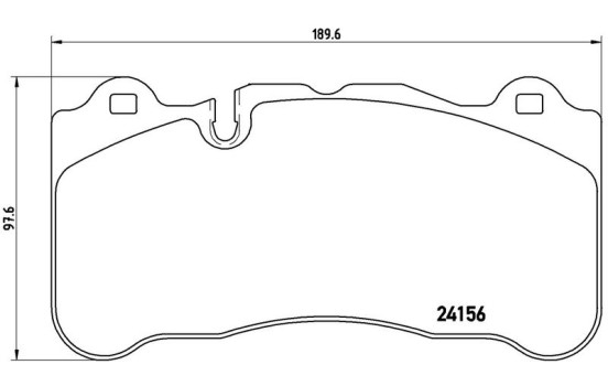 Kit de plaquettes de frein, frein à disque P 50 078 Brembo, Image 2