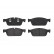 Kit de plaquettes de frein, frein à disque P 50 102 Brembo