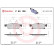 Kit de plaquettes de frein, frein à disque P 50 109 Brembo, Vignette 2