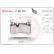 Kit de plaquettes de frein, frein à disque P 50 113 Brembo, Vignette 2