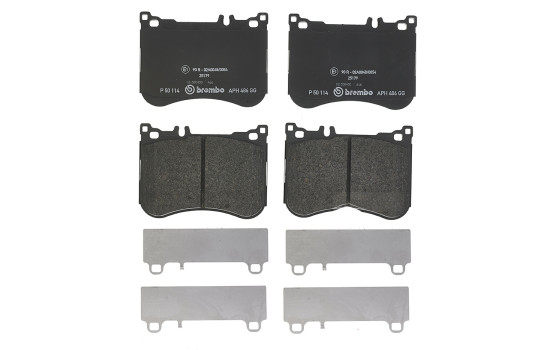 Kit de plaquettes de frein, frein à disque P 50 114 Brembo