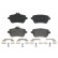 Kit de plaquettes de frein, frein à disque P 50 117 Brembo