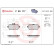 Kit de plaquettes de frein, frein à disque P 50 117 Brembo, Vignette 2