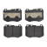 Kit de plaquettes de frein, frein à disque P 50 120 Brembo