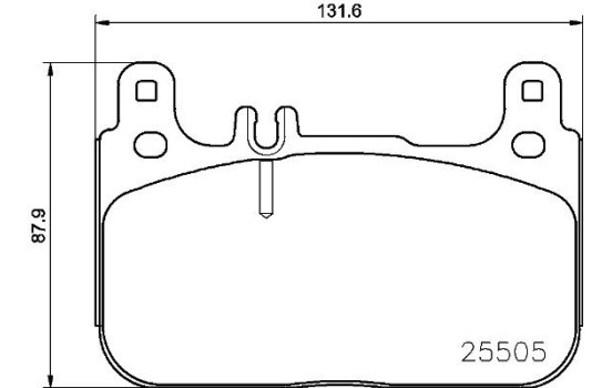 Kit de plaquettes de frein, frein à disque P 50 128 Brembo, Image 2