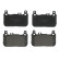 Kit de plaquettes de frein, frein à disque P 50 128 Brembo