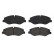 Kit de plaquettes de frein, frein à disque P 50 129 Brembo