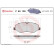 Kit de plaquettes de frein, frein à disque P 50 129 Brembo, Vignette 2