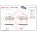 Kit de plaquettes de frein, frein à disque P 50 132 Brembo, Vignette 2