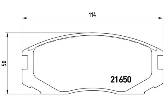 Kit de plaquettes de frein, frein à disque P 54 015 Brembo, Image 2
