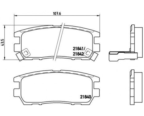 Kit de plaquettes de frein, frein à disque P 54 018 Brembo, Image 2