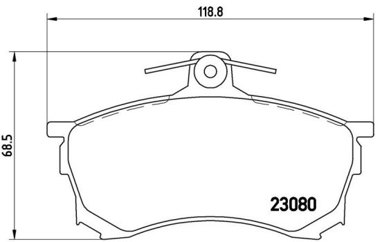 Kit de plaquettes de frein, frein à disque P 54 021 Brembo, Image 2