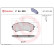 Kit de plaquettes de frein, frein à disque P 54 029 Brembo, Vignette 2