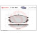 Kit de plaquettes de frein, frein à disque P 56 020 Brembo, Vignette 2