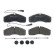 Kit de plaquettes de frein, frein à disque P 56 123 Brembo, Vignette 2