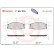 Kit de plaquettes de frein, frein à disque P 59 015 Brembo, Vignette 2