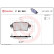 Kit de plaquettes de frein, frein à disque P 59 040 Brembo, Vignette 2