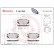 Kit de plaquettes de frein, frein à disque P 59 054 Brembo, Vignette 3