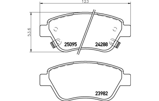 Kit de plaquettes de frein, frein à disque P 59 081 Brembo, Image 2