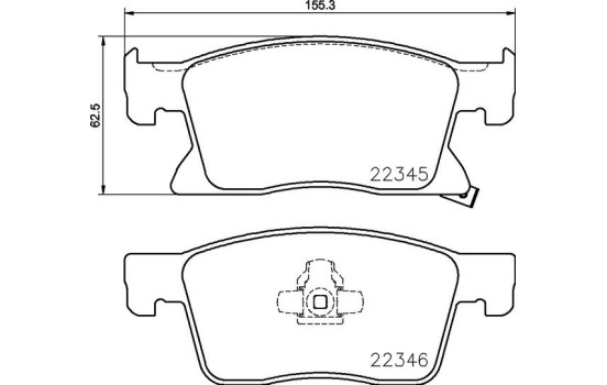 Kit de plaquettes de frein, frein à disque P 59 091 Brembo, Image 2