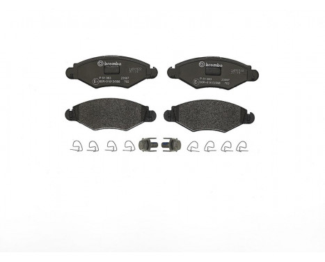 Kit de plaquettes de frein, frein à disque P 61 063 Brembo