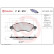 Kit de plaquettes de frein, frein à disque P 61 070 Brembo, Vignette 2