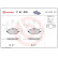 Kit de plaquettes de frein, frein à disque P 61 078 Brembo, Vignette 2