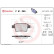 Kit de plaquettes de frein, frein à disque P 61 085 Brembo, Vignette 2