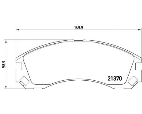 Kit de plaquettes de frein, frein à disque P 61 089 Brembo, Image 2