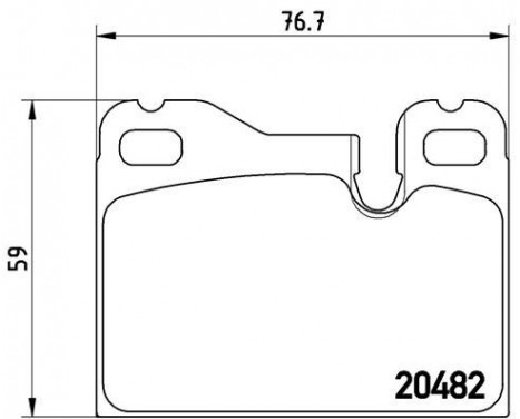 Kit de plaquettes de frein, frein à disque P 65 003 Brembo, Image 2
