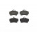 Kit de plaquettes de frein, frein à disque P 65 008 Brembo