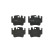 Kit de plaquettes de frein, frein à disque P 65 009 Brembo, Vignette 3