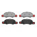 Kit de plaquettes de frein, frein à disque P 65 019 Brembo