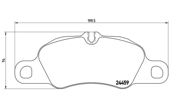 Kit de plaquettes de frein, frein à disque P 65 019 Brembo, Image 2