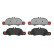 Kit de plaquettes de frein, frein à disque P 65 019 Brembo, Vignette 3