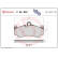 Kit de plaquettes de frein, frein à disque P 65 032 Brembo