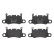 Kit de plaquettes de frein, frein à disque P 65 038 Brembo, Vignette 2