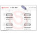 Kit de plaquettes de frein, frein à disque P 68 002 Brembo, Vignette 2
