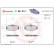 Kit de plaquettes de frein, frein à disque P 68 014 Brembo, Vignette 2