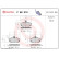 Kit de plaquettes de frein, frein à disque P 68 019 Brembo, Vignette 2