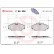 Kit de plaquettes de frein, frein à disque P 68 026 Brembo, Vignette 2