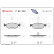Kit de plaquettes de frein, frein à disque P 68 039 Brembo, Vignette 2