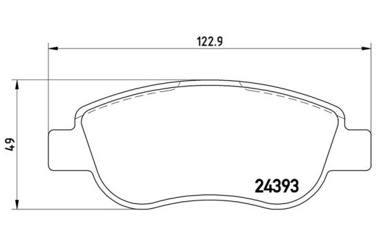 Kit de plaquettes de frein, frein à disque P 68 049 Brembo, Image 2