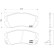 Kit de plaquettes de frein, frein à disque P 78 007 Brembo, Vignette 2