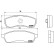 Kit de plaquettes de frein, frein à disque P 78 008 Brembo, Vignette 2