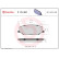 Kit de plaquettes de frein, frein à disque P 79 001 Brembo, Vignette 2
