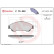 Kit de plaquettes de frein, frein à disque P 79 032 Brembo, Vignette 2