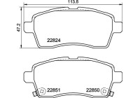 Kit de plaquettes de frein, frein à disque P 79 037 Brembo