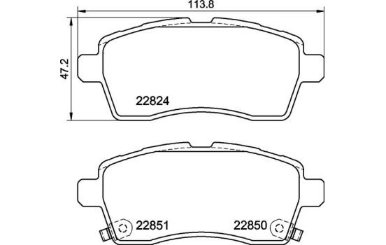 Kit de plaquettes de frein, frein à disque P 79 037 Brembo